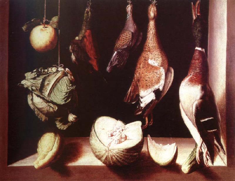 Juan Sanchez-Cotan still life with game fowl oil painting image